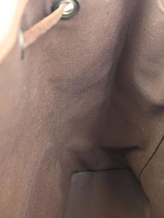LOUIS VUITTON Montsouris MM Backpack Bag Monogram Leather Brown main image 7